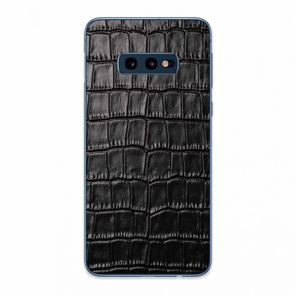 Наклейка Glueskin из натуральной кожи Croco для Samsung Galaxy S10e #1