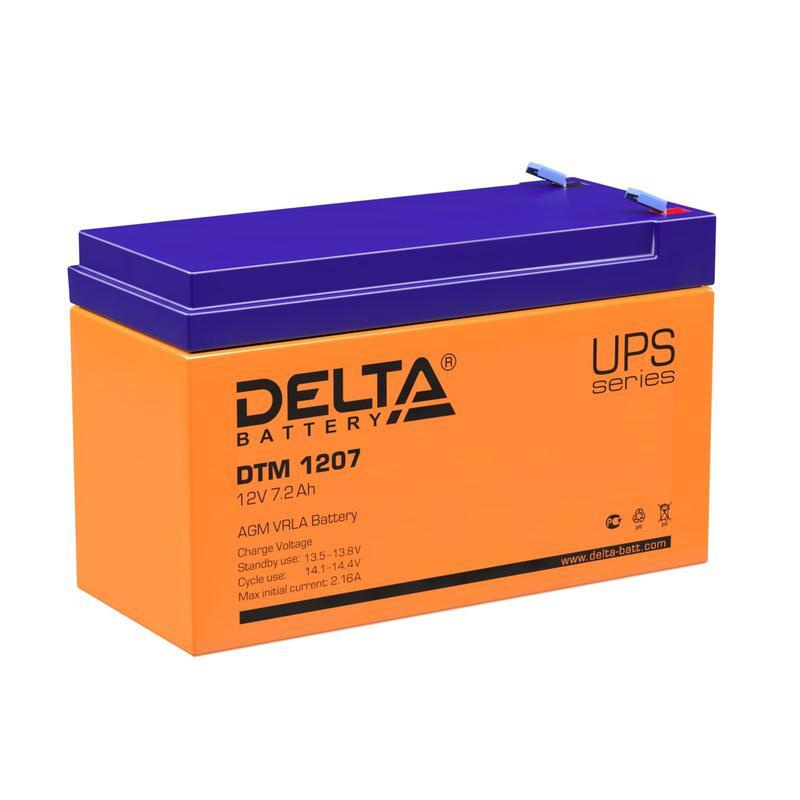 Аккумулятор 12В 7А.ч. Delta DTM 1207 #1