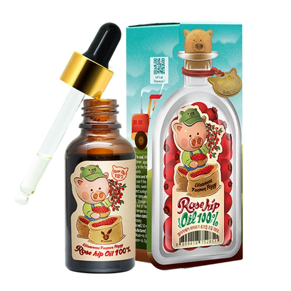 Elizavecca Farmer Piggy Rosehip Oil 100% Масло для лица, тела и волос c шиповником  #1