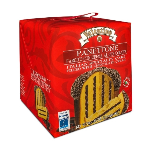 Пасхальный кулич (кекс) VALENTINO PANETTONE forcita con crema al ciocolato (c шоколадным кремом)750г #1