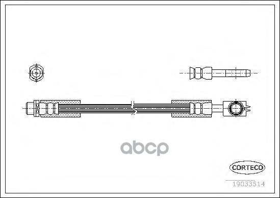 Autoparts Шланг тормозной для автомобиля, арт. Corteco_19033514 #1