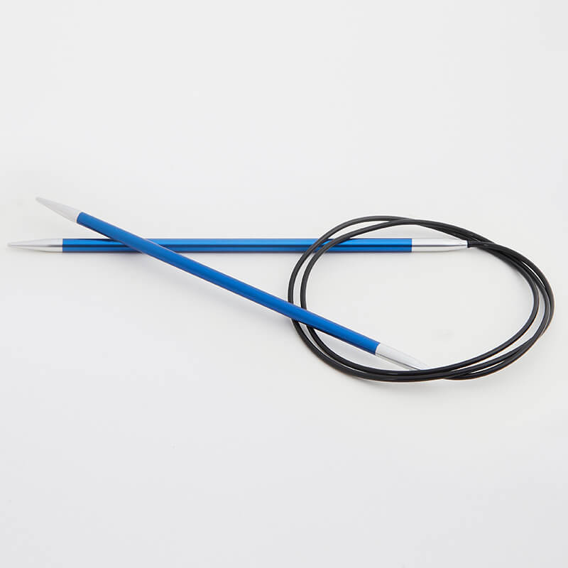 Спицы для вязания круговые Zing KnitPro 4 мм 60 см, сапфир (47099) #1