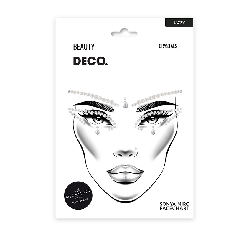 Кристаллы для лица и тела DECO. FACE CRYSTALS by Miami tattoos (Jazzy) #1