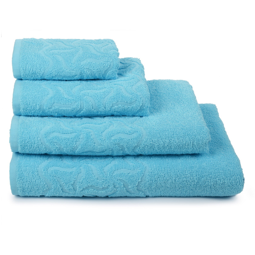 DM Полотенце банное, Махровая ткань, 100x150 см, голубой #1
