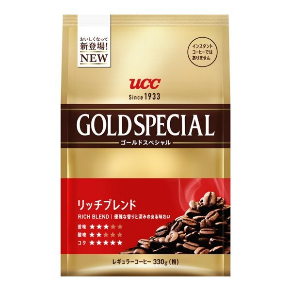 Кофе молотый UCC GOLD SPECIAL RICH BLEND насыщенный аромат средний помол 330 гр  #1