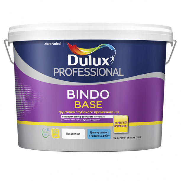 Грунтовка глубокого проникновения акриловая Dulux Bindo Base 10 л  #1