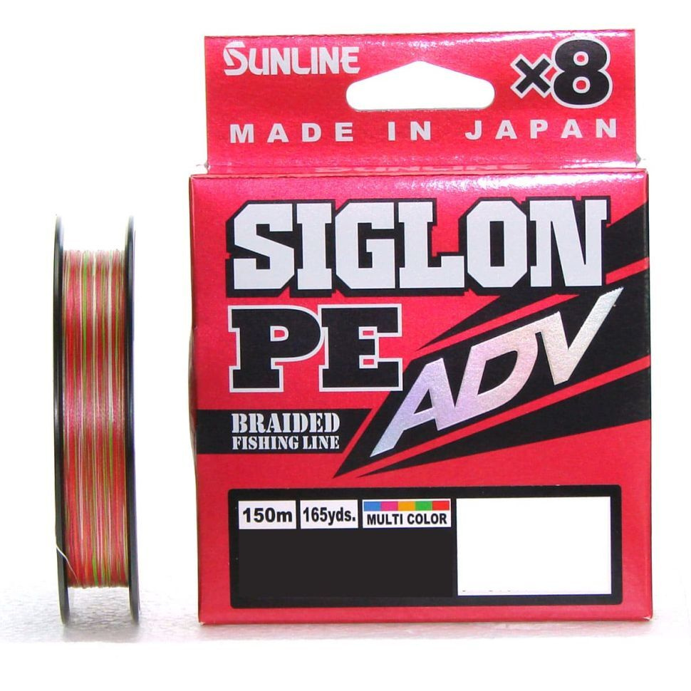 Плетеный шнур Sunline Siglon PE ADV 150m (5C) 20LB, 1.7PE, 9.1kg, Multicolor #1