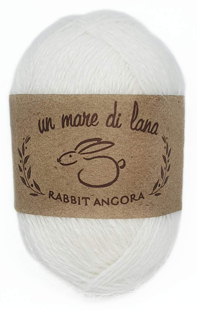 Пряжа Rabbit Angora Wool Sea (01), 25г, 160м, 70% пух кролика, 30% нейлон (2 шт.)  #1