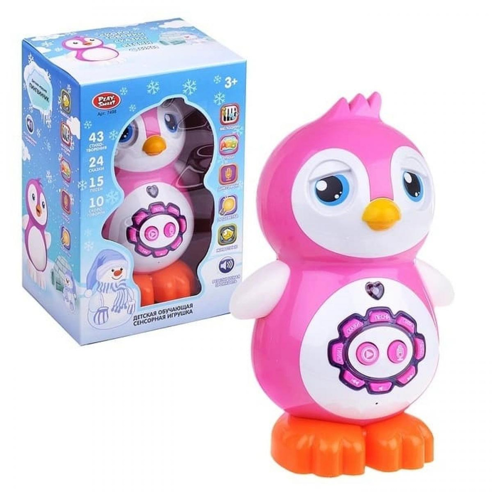 Детская обучающая сенсорная игрушка Пингвинчик интерактивный Play Smart 7498  #1