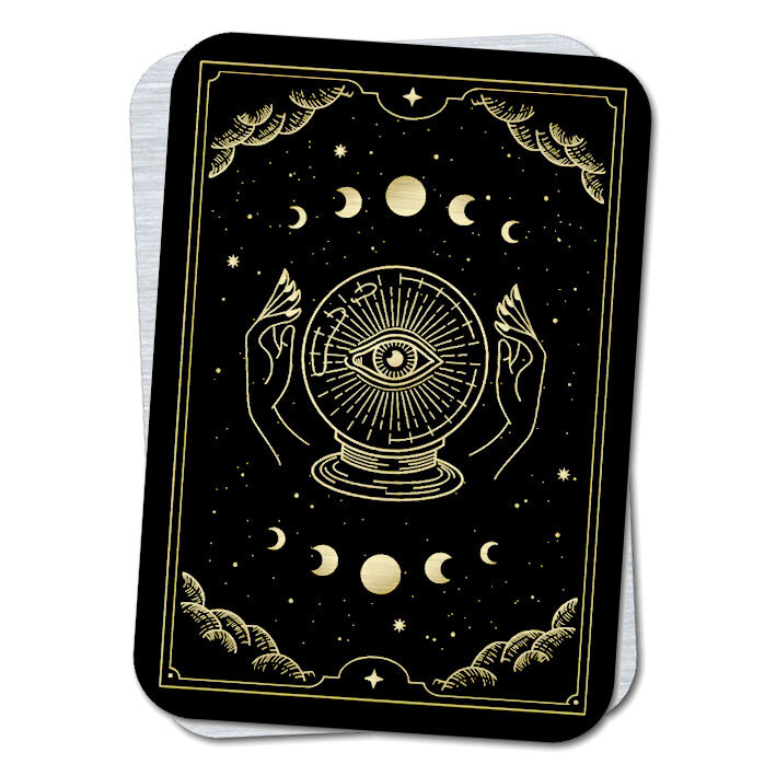 Магическая карта - Хрустальный шар, оберег от сглаза и порчи, талисман удачи, кошельковый сувенир - амулет #1