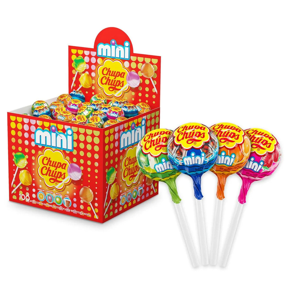 Карамель Chupa Chups Мини, 100 шт по 6 г #1