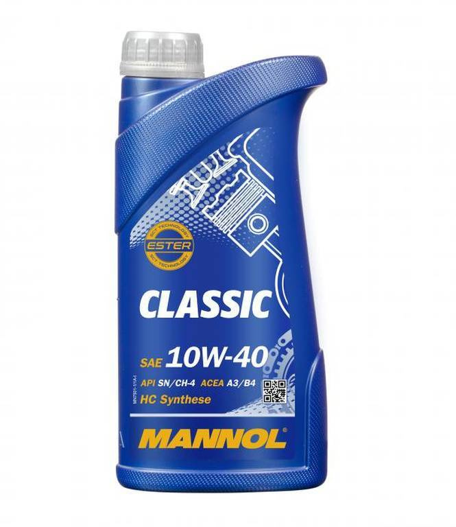 MANNOL Classic 10W-40 Масло моторное, Полусинтетическое, 1 л #1