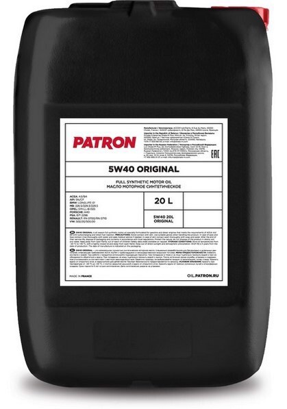 PATRON Original 5W-40 Масло моторное, Синтетическое, 20 л #1