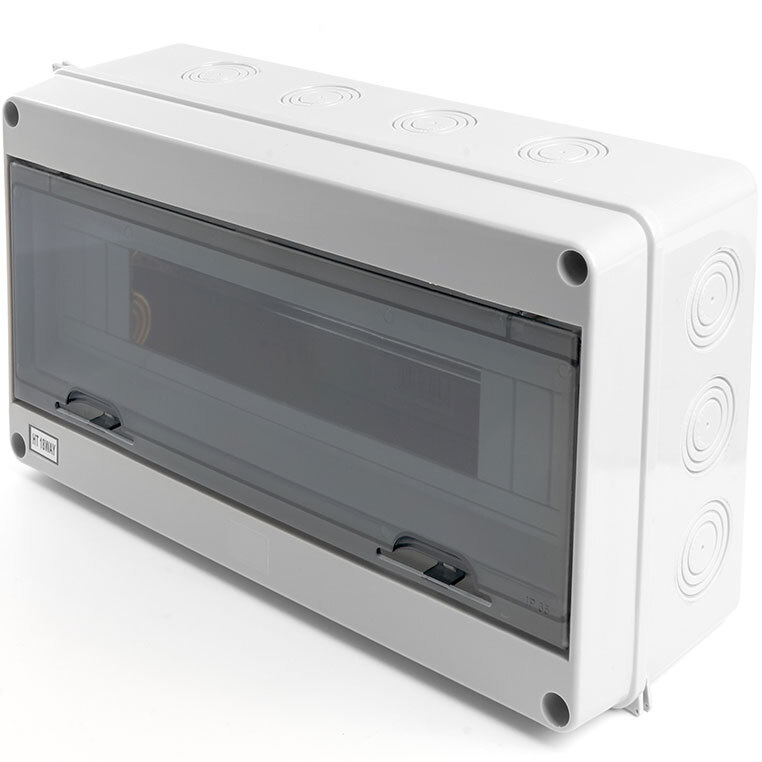 Бокс пластиковый Stekker "EBX50-1/18-65" 18 модулей, навесной, белый ...