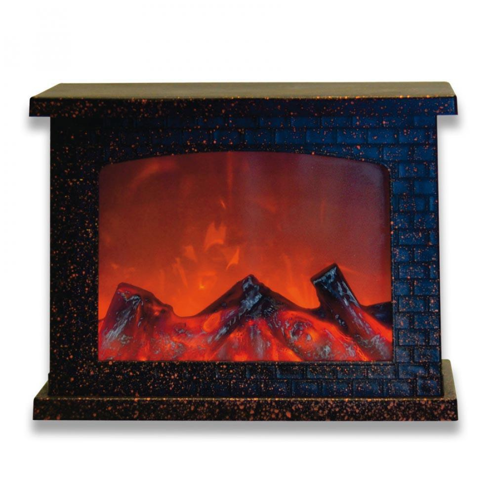 Фигурка светодиодная Камин 21x28см Uniel ULD-L2821-005/DNB/Red Brown Fireplace UL-00007291  #1