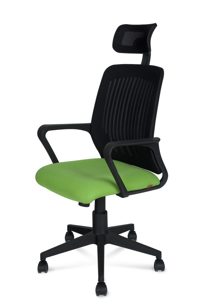 ТМ ДЭФО Офисное кресло, черный; лайм #1