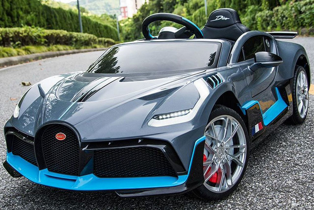 Электромобиль Bugatti Divo HL338 (ЛИЦЕНЗИОННАЯ МОДЕЛЬ) (Cерый Матовый)  #1