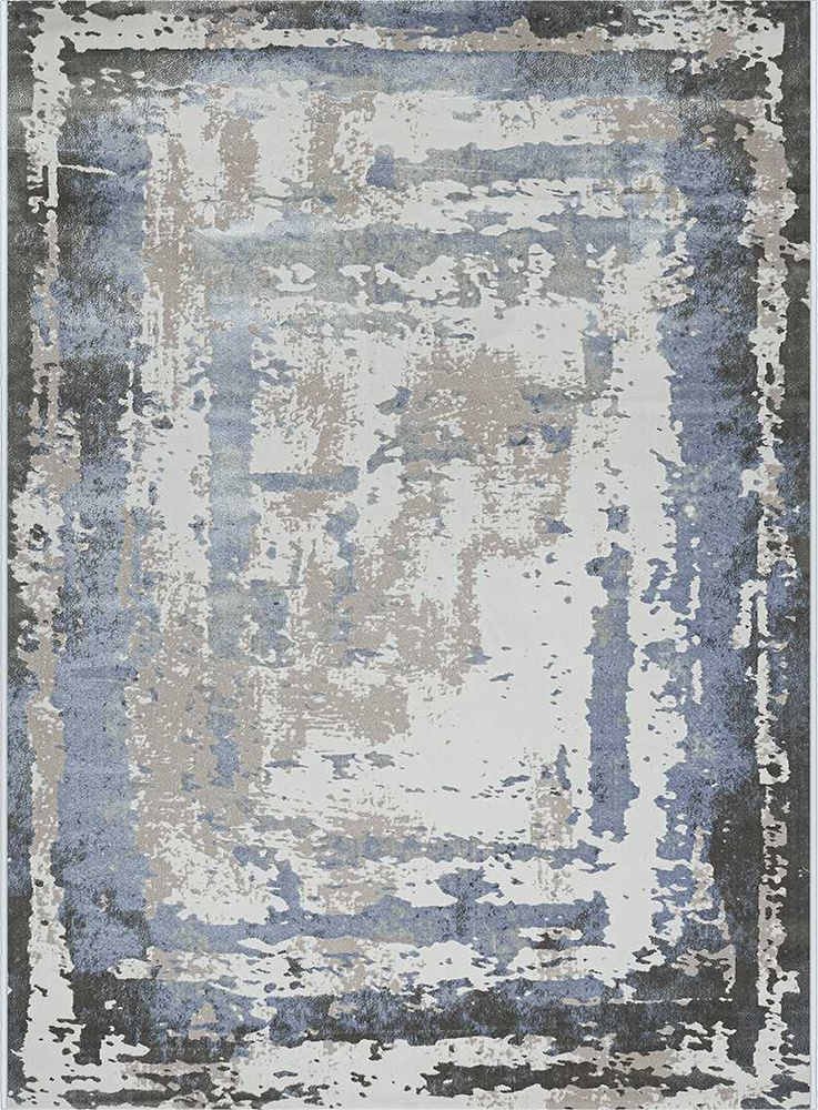 AVALON CARPET Ковер Rimma Lux (Римма люкс) с абстрактным рисунком синего цвета и рельефным ворсом, на #1