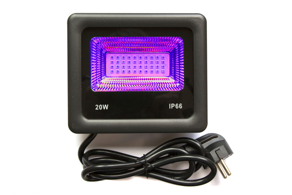 Светодиодный прожектор SV-20W-UV ультрафиолетовый 20Вт, 395 нм  #1
