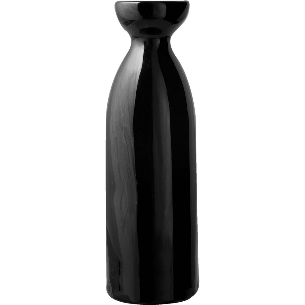 Бутылка для саке Kunstwerk 220мл, 60х60х170мм, фарфор, черный #1