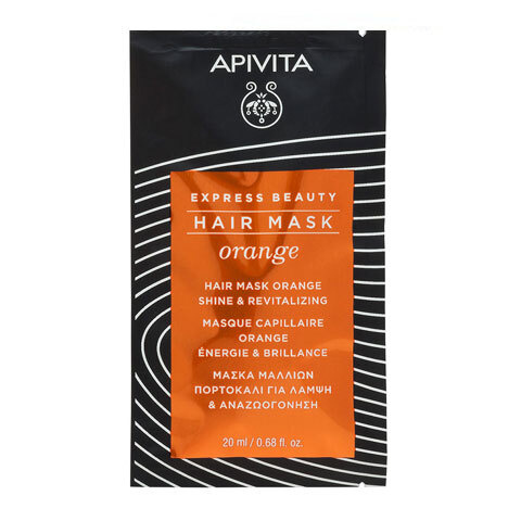 АПИВИТА Экспресс маска для волос блеск & жизненная сила с Апельсином / Восстанавливающая маска для ослабленных #1