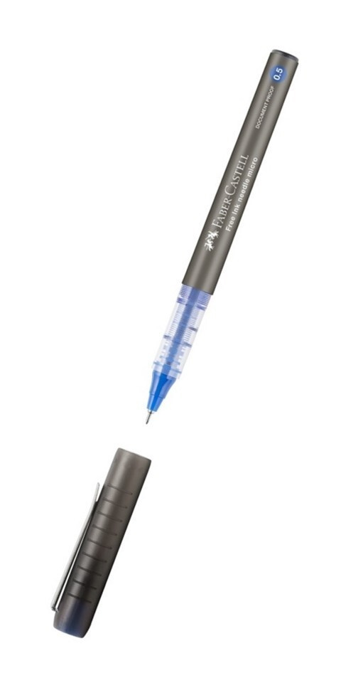 Ручка-роллер Faber-Castell Free Ink Needle, синяя, узел 0,5 мм, линия 0,4 мм, 1 шт  #1