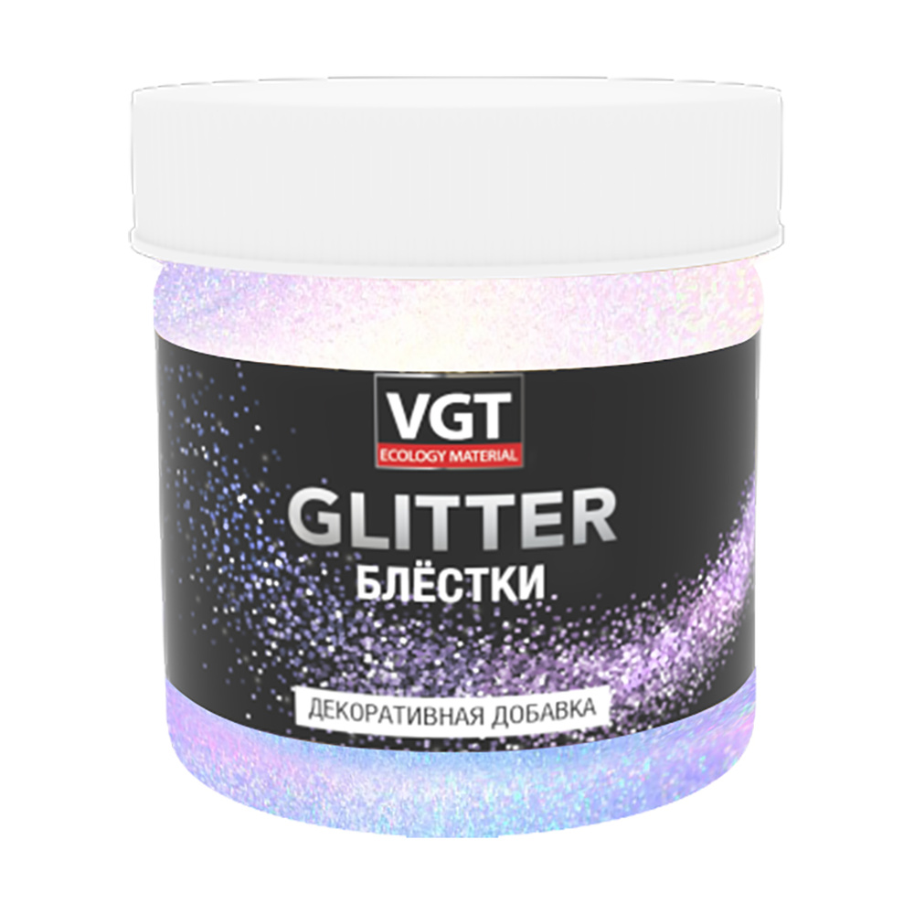 Декоративная добавка (блестки) VGT / ВГТ Glitter, добавка для строительной смеси, колеровочная краска, #1