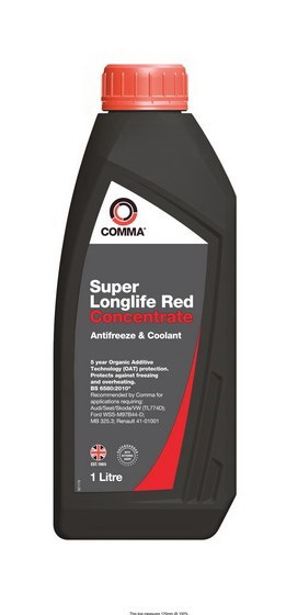 Антифриз-концентрат красный COMMA "Super Longlife Red - Concentrated Antifreeze", 1 л  #1
