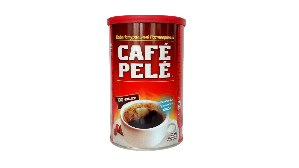 Кофе пеле натуральный растворимый Cafe Pele, 200 г, 100 чашек #1