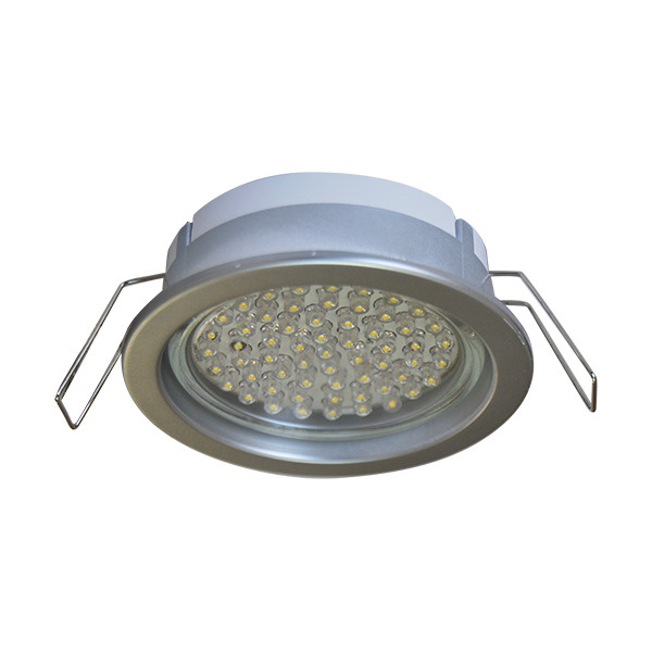 Светильник для натяжных потолков и гипсокартона встройка встройка GX53 PD глубокий серебро  #1