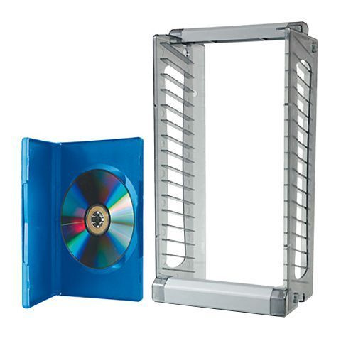Подставка стойка держатель под диски в коробках Blu-Ray BD 15 шт. CDM-B15 серый, пластик, кластер для #1