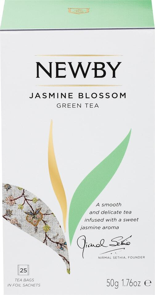 Чай зеленый Newby Jasmine Blossom 25*2г 2уп #1
