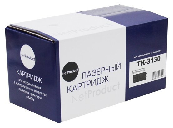 Тонер-картридж NetProduct TK-3130 для Kyocera FS-4200DN/4300DN, черный #1