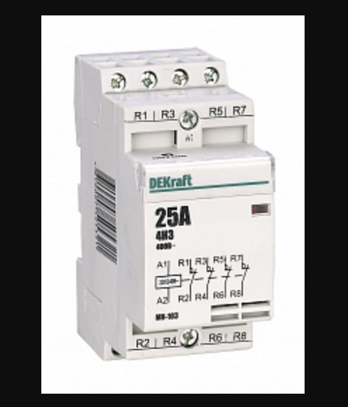 Контактор модульный 4НЗ 20А 230В МК-103 код 18063DEK Schneider Electric 1 шт.  #1