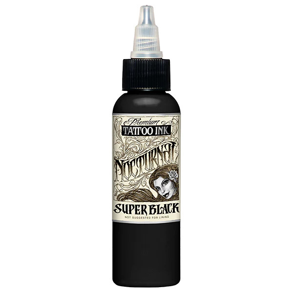 Nocturnal Super Black Tattoo Ink черная краска пигмент для татуировки - 8 oz / 240 мл  #1