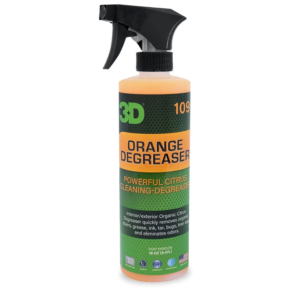 очиститель-обезжириватель универсальный 109 ORANGE DEGREASER аромат апельсина 3D (спрей, 473мл)  #1