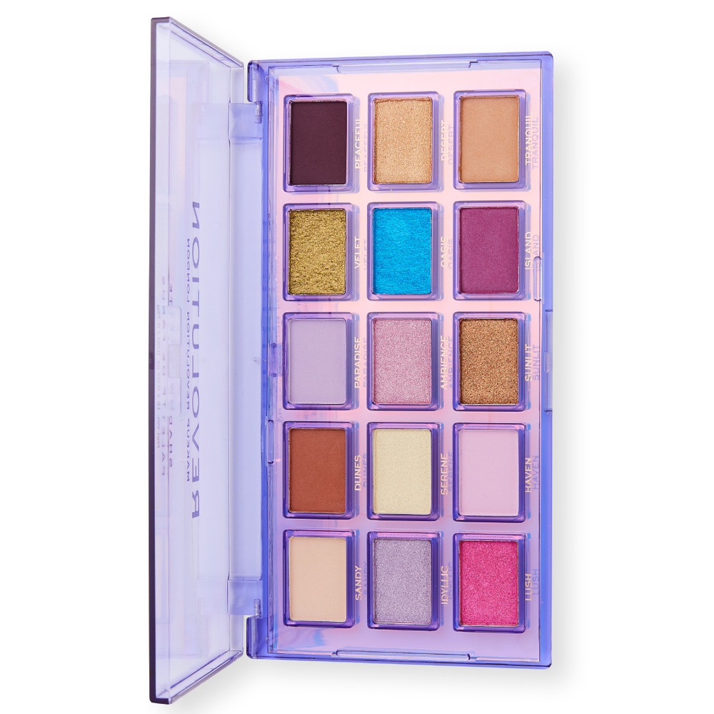 Makeup Revolution Палетка теней REFLECTIVE, Ultra Violet, 11,25 г #1