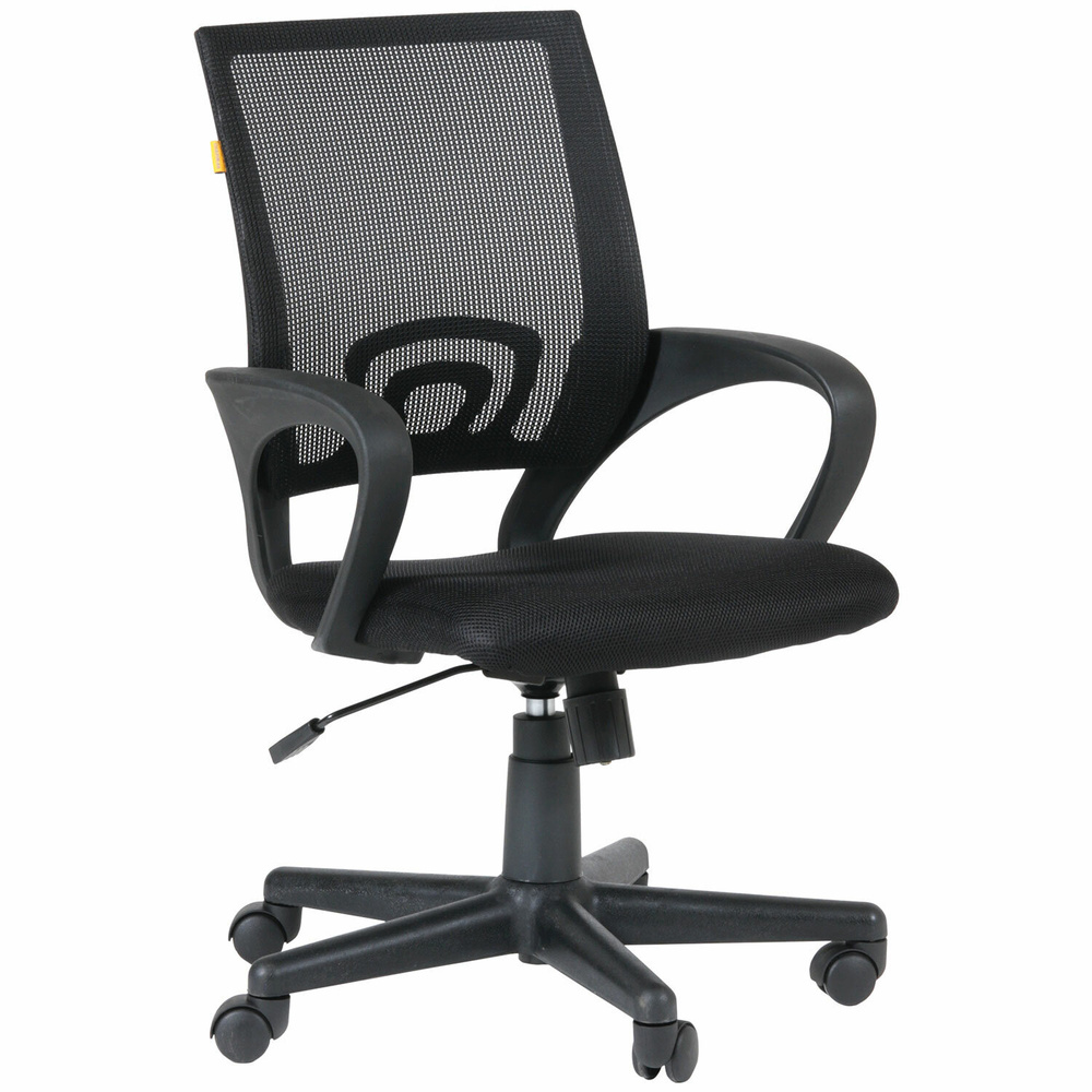Кресло офисное Chairman CH 696, с подлокотниками, черное (7000799) #1