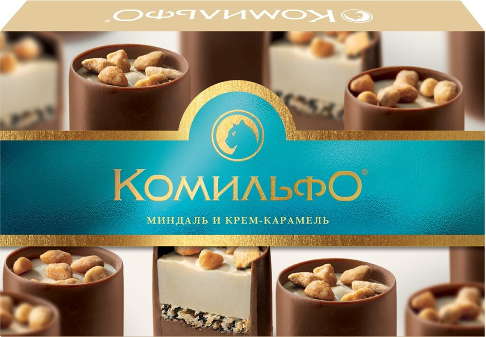 Конфеты КОМИЛЬФО Миндаль и крем-карамель, 116 г - 2 упаковки - купить с ...