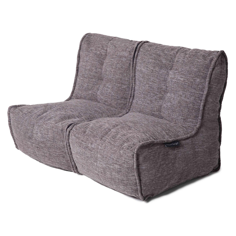 Крайние секции для модульного дивана Twin Couch - Luscious Grey (серый, обновленная фактура ткани) - #1