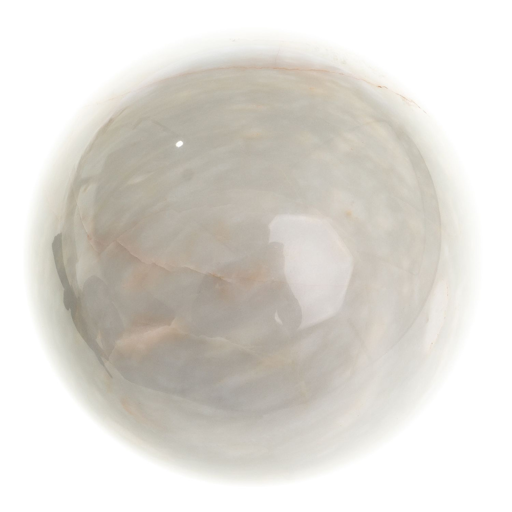 Шар из газганского мрамора 10 см / шар декоративный / шар для медитаций / каменный шарик / сувенир из #1