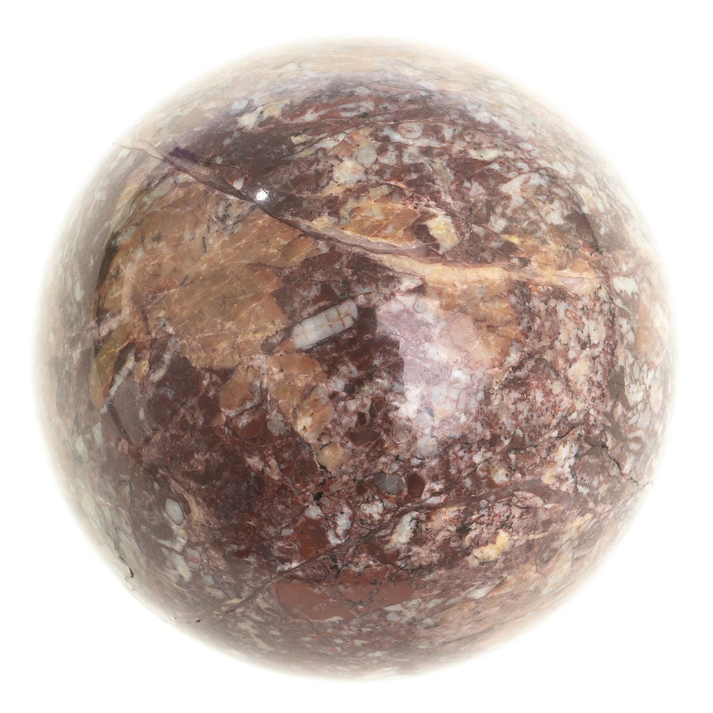 Шар из камня креноид 8 см / шар декоративный / сувенир из камня  #1