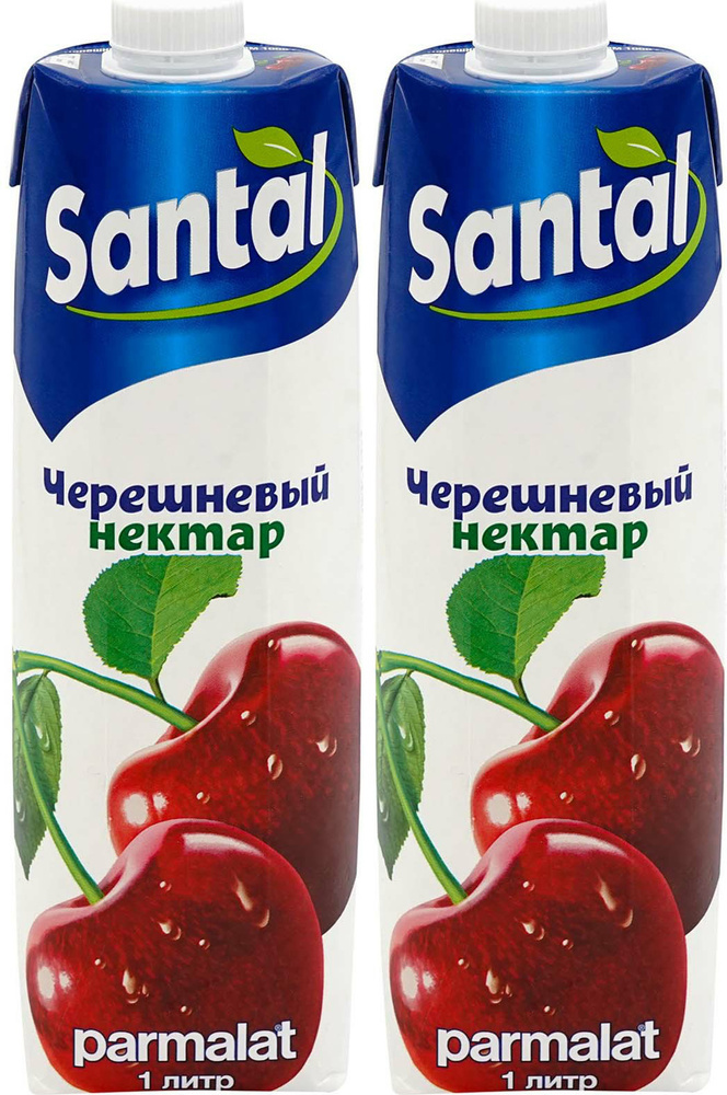 Нектар Santal черешневый 1 л в упаковке, комплект: 2 упаковки  #1