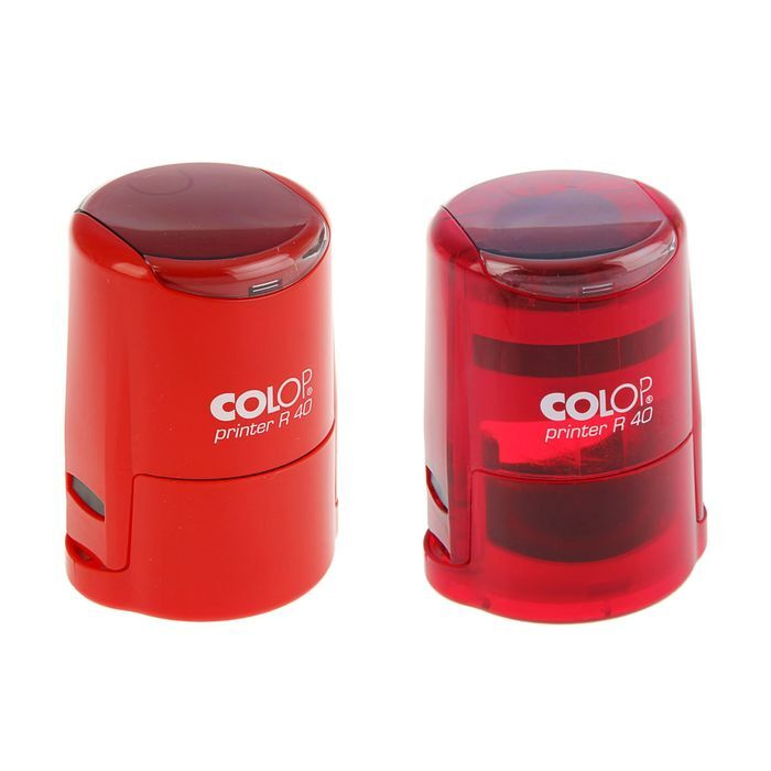 Оснастка для печати круглая Colop Printer R40 40 мм с крышкой красная  #1