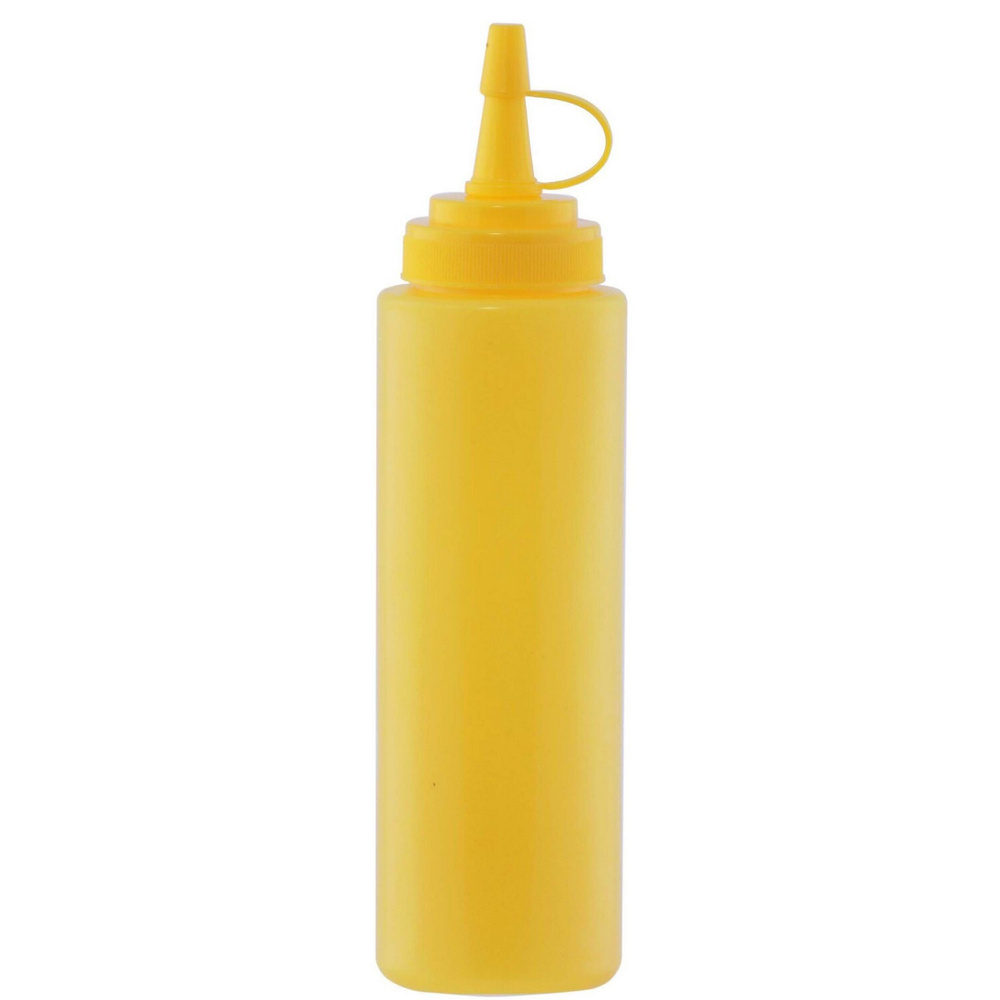 Емкость для соусов Prohotel 350мл, 55х55х205мм, пластик, желтый, 4 шт.  #1