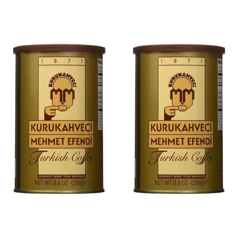 Кофе молотый Kurukahveci Mehmet Efendi жестяная банка 250 гр, 2 шт #1