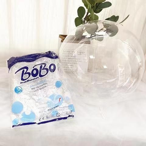 Шар баблс Bubble, сфера прозрачный, BOBO,20 дюймов широкое горло, упаковка 10 шт  #1
