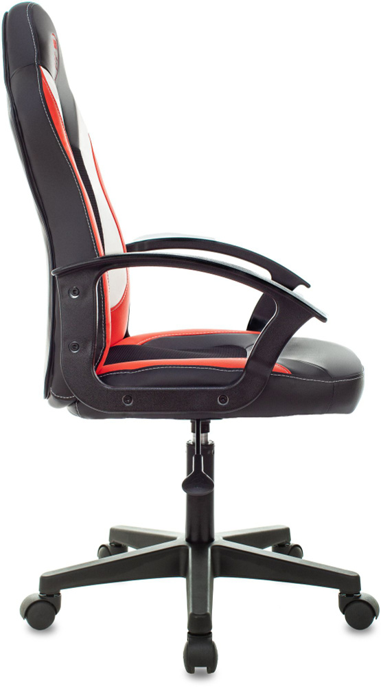 Кресло игровое Zombie 11LT черный/красный текстиль/эко.кожа крестов. пластик  #1