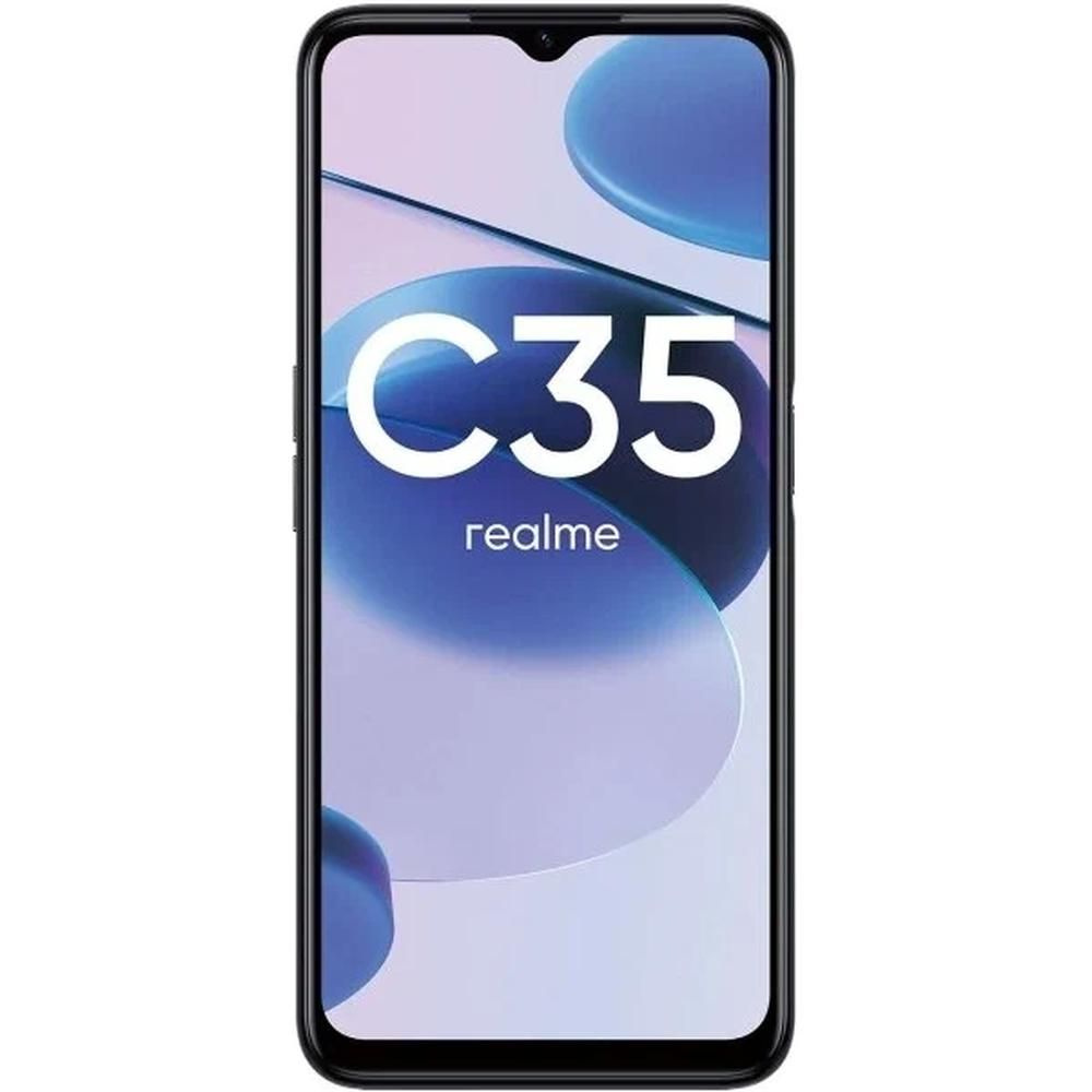 Защитное стекло 5D-9D Glass Pro для Realme C35 / Реалми C35 полное покрытие, черная рамка  #1