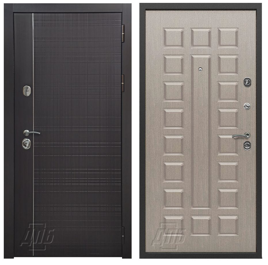 Входная металлическая дверь для квартиры ДПБ "Техно New ФЛ-183 Дуб беленый", 960х2050, тепло-шумоизоляция, #1